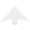 Ekena Millwork Alberta Architectural Grade PVC Gable Bracket, 36"W x 19 1/2"H x 6"D x 6"F, 13/12 Pitch GBP036X20X0606ALB00 - alternate 4